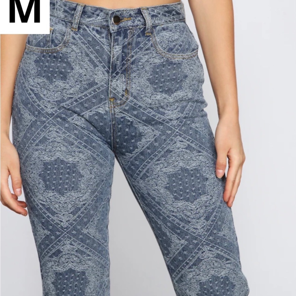 Patterned Jeans